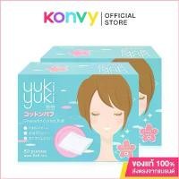 ราคา สไตล์เดียวกับสมอ [ซื้อ 1 แถม1] Yuki Yuki Cotton Puff [80pcs x 2pack] สำลีแผ่นรีดขอบ. Cosmetic Cosmetics (1730087142788139603)