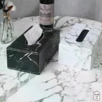 ราคา กล่องใส่ทิชชู่ Tissue Box กล่องใส่กระดาษทิชชู่ (MH_013) ลายหินอ่อน ใส่ทิชชู่แผ่นยาว แบบหนังลายชัดสวย (1731838351863482030)