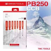ราคา PB Swiss Tools ชุดไขควง 7 ตัว ด้ามพลาสติก รุ่น PB 250.CBB ไขควงชุด บรรจุกล่องกระดาษ Swiss Made PB250 (1729950550502246422)