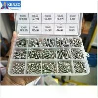 ราคา สินค้าดี TOOLS ชุดสกรูสแตนเลส สกรู 6 เหลี่ยมหัวจม ขนาด M3 M4 M5 สกรู 6 เหลี่ยมหัวจม 440 ตัวS (1732274896998401976)