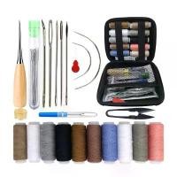 ราคา CGESJO 23/27PCS ชุดเข็มเย็บหนัง แฮนด์เมด พร้อมเข็มเย็บผ้า เข็มเย็บรองเท้ เข็มเย็บรองเท้า ชุดอุปกรณ์เย็บหนัง Leather Craft Working Tools Stitching Sewing Kit Repair Set สําหรับซ่ (1732388926082090848)