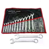 ราคา EURO KING TOOLS ประแจแหวนข้างปากตาย 14 ตัวชุด เบอร์ 10-32 MM (1729435459920235013)