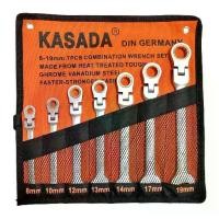 ราคา SKY TOOLS ชุดประแจ ข้างแหวน ปากตาย พับได้ แหวนก๊อกแก๊ก 7ชิ้น KASADA CR-V (1729991115268393205)