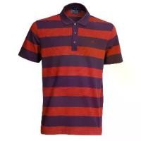 ราคา ARROW STRIPED COTTON POLO เสื้อโปโล ผ้าลายทาง สีแดงม่วง ทรง Smart MPCM218-DV (1731864602502269613)