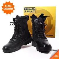 ราคา Certified products【[ส่งตอนนี้!!!] รองเท้าบูทคอมแบททหารยุทธวิธี รองเท้าคอมแบทป่า มีซิป SWAT (1731357907310511797)