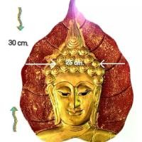 ราคา หน้าพระใบโพธิ์แกะสลักจากไม้ หน้าพระใบโพธิ์เชิงเทียนแบบแขวนยาว42cm. หน้าพระไม้แกะสลัก เชิงเทียนจากดอกไม้เหล็กดัด wooden buddha wrought iron flowers (1731057757146024921)
