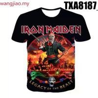 ราคา เสื้อยืดพิมพ์ลาย IRON MAIDEN Legacy Of The Beast Tour กราฟิกวงร็อค 3 มิติ ผู้ชาย Man (1730132117584841492)