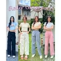 ราคา Roller Cargo Pants กางเกงผ้าคาร์โก้ (PL-006) สินค้าดี เสื้อผ้า clothing น้ำเงิน ผู้หญิง women กางเกงผู้หญิงขา4ส่วน กางเกงขา 5 ส่วน (1731639626624371147)