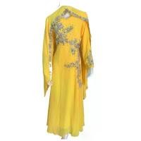 ราคา long dress for girl muslim fashion, long muslim dress for women, stylish muslim dress for women ชุด ปากี ผู้ หญิง แขนยาว โบว์สีเขียว อาบายา ไม่มีลาย เหลืองเขียว เสื้อเชิ้ตและเสื้อเบลาส์ (1732204464005