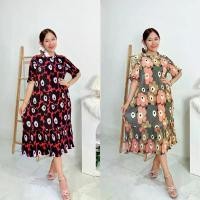 ราคา Fashion premium pleated Marrimekko dress ชุดเดรสใส่เที่ยวทะเล ชุดพลีทสีพาสเทล เดรสผ้าพลีท ชุดพลีทสาวอวบชุดคลุมท้องแฟชั่น COD (1732091684846470495)