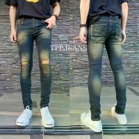 ราคา JEANSEXPRESS Skinny X Rock Men's Denim กางเกงยีนส์สกินนี่ชายสีบลูฟอกสนิมสีบลูฟอกสนิมขาดเข่าเซอร์ ยีนส์ยืด ทรงสวย เป้ากระดุม เอว26-36 จัดส่งเฉพาะจุด (1731760766434838217)