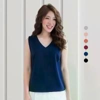 ราคา MATCH ME Meya Shirts เสื้อฮานาโกะแขนกุด คอวี (1730425283838249915)