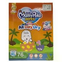 ราคา MamyPoko Pants Happy All Day Dry Size XL มามี่โพโค กางเกงผ้าอ้อมเด็ก แฮปปี้ ออลเดย์ดราย ขนาด 12-17 kg. 1 ลัง 76 ชิ้น แนะนำ (1731521167827109210)