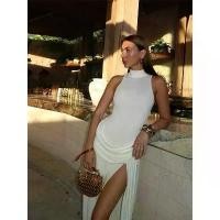 ราคา แม็กซี่เดรส แขนกุด สำหรับผู้หญิง สไตล์ชิค คอเต่า ดีไซน์เย็บปะติดปะต่อกัน เดรสยาว เหมาะสำหรับฤดูร้อน เดรสผ่าข้าง สไตล์สตรีท เสื้อคลุม collared white dress (1732419534412744462)