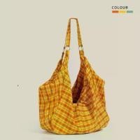 ราคา กระเป๋าผ้าแฟชั่น, กระเป๋าโท้ท, ลายสก๊อต, ความจุมาก, กระเป๋าเป้สะพายหลังอเนกประสงค์, กระเป๋าสะพายไหล่, สำหรับผู้หญิง, ใหม่ในปี 2025 beach bag tote bags กระเป๋า สียีนส์ shoulder bag (1732188323207153512