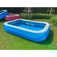 ราคา ชำระเงินสด Np Toys สระว่ายน้ำเด็ก สระน้ำเป่าลม ทรงสี่เหลี่ยมสีฟ้า262เมตร ขนาด262*175*50 ซม. (1731301869671450073)