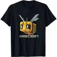 ราคา A Minecraft ภาพยนตร์เสื้อยืด Minecraft Bee พิมพ์ผ้าฝ้ายนุ่ม Baju Kata ผู้ชายผู้หญิงแขนสั้นแฟชั่น Streetwear T เสื้อ สินค้าขายดี (1731602010240484364)