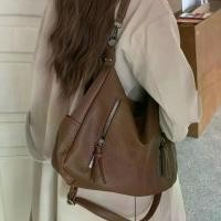 ราคา กระเป๋าสะพายไหล่ย้อนยุค, หนังนิ่มอินเทรนด์, กระเป๋า Hobo วินเทจเกาหลี, กระเป๋าถือความจุขนาดใหญ่, กระเป๋าสะพายข้าง, Streetwear (1732391923198887896)
