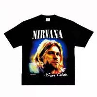 ราคา Nirvana Rock Band Kurt Cobain Vintage Hip-Hop Streetwear เสื้อยืดแขนสั้นผ้าฝ้ายแท้ (1732071246776404946)