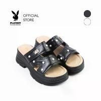 ราคา PLAYBOY รุ่น Platform Sandals รองเท้าแตะแพลตฟอร์ม รหัส ST-HS253C134 ดีไซน์แบบสวม แต่งมุก มี 2 สี (1732358353375888527)