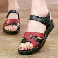 ราคา รองเท้าแตะรัดส้นผู้หญิง sandals เพิ่ม1เบอร์ แฟชั่น ส้น3.5ซม รุ่นใหม่ กันลื่น ใส่สบาย นำเข้าราคาถูก (1730792960044140769)