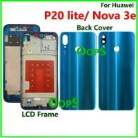 ราคา เคสฝาหลังแบตเตอรี่, สำหรับ Huawei P20 Lite LCD Front Middle Frame และ Nova 3e, รวมกรอบกล้อง, ปุ่ม (1731949809917921518)