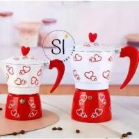 ราคา Moka pot มอคค่าพอท หม้อต้มกาแฟ กาต้มกาแฟสด ลายหัวใจ (1732218688133630149)
