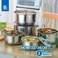 ราคา Meier ชุดหม้อต้มสแตนเลส 5 ใบ หม้อแขก หม้อแขกชุด หม้อแขกใบใหญ่ หม้อแขกสแตนเลส หม้อชุด Pot Set (1732176512524846516)