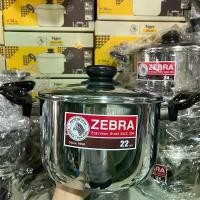 ราคา หม้อหุงต้มหัว Tiger 22 ซม. ZEBRA Tiger Sauce Pot 22 cm มีหูจับ หม้อผลิตจากสแตนเลสอย่างดี (1729738092479940745)