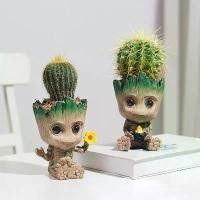 ราคา กระถางกรูท baby groot pot flower สูง 15 cm (1729636049362651642)