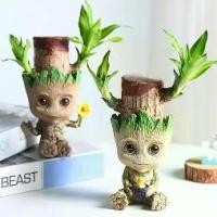ราคา กระถาง พร้อมส่ง เบบี้กรูท 15 cm groot pot model figure (1729786833672178170)