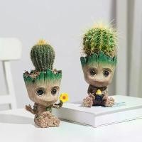 ราคา กระถางกรูท baby groot pot flower cactus กระถางแคคตัส (1730634989027625466)