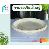 ราคา จานรองกระถาง size ใหญ่ สีขาว จานรอง Air pot จานรองกระถางผ้า จานรองอ่างบัว หนา เหนียว (1729652548636871663)