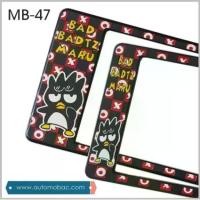 ราคา License Plate Cover กรอบป้ายทะเบียนรถยนต์ กันน้ำ ลาย MB-47 BAD BAD MARU แบดแบดมารุ 1 คู่ (1731725507328443741)