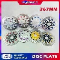ราคา ATAKA จานดิสเบรคหน้า(4 รูสกรู) 267MM จานหน้า Spark135/135i Exciter150/155 NOUVOไม่ขึ้นสนิม DISC PLATE (1732081468698231839)