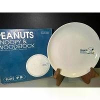 ราคา [COD] [Tiktok]จาน Snoopy & Wood Stock Flat Plate "Snoopy"ขนาด 19 CM (1732228239351055982)