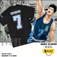 ราคา Shohoku SLAM DUNK AKIRA SENDOH No. 7 Ryonan Basketball T-Shirt เสื้อยืด (1731828403616319346)