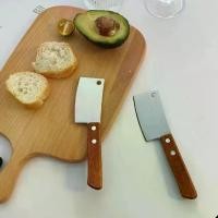 ราคา มีดอีโต้เล็ก mini ด้ามไม้ มีดบังตอจิ๋ว mini kitchen knife (1729676190574349136)