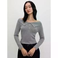 ราคา [Pomelo] เสื้อดีเทลคอพับ / Folded Collar Button Top (1732379580666250331)