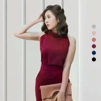 ราคา Match Me Lady Collar เสื้อฮานาโกะแขนกุด คอเต่า โชว์ไหล่ (1729431940520184395)