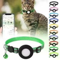 ราคา For Airtag Case Pet Reflective Collar Neck Ring Anti Lost GPS Tracker Protective Case Cat Neck Strap Universal Pet Supplies (1732082291002804363)