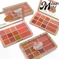ราคา {ยกกล่อง} Karite Peach Colors Shimmer Eyeshadow & Blusher พาเลทอายแชโดว์และบลัช เนื้อชิมเมอร์ เนียนละเอียด เกลี่ยง่าย (1731195292947416261)
