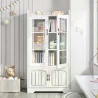 ราคา ตู้เก็บของ ตู้เก็บของอเนกประสงค์ ตู้กระจก ตู้โชว์ ชั้นวางของ ตู้หนังสือ ดีไซน์มินิมอล เข้ากับทุกมุมบ้าน กันฝุ่น มีบานประตูเปิด-ปิด สีขาวมินิมอล ตู้ โชว์ (1732031858773231353)