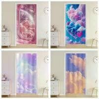 ราคา ผ้าม่านไม่เจาะรู, เมฆสีชมพูบนท้องฟ้า, สำหรับตู้, ตู้เสื้อผ้า, ตู้รองเท้า, ตู้เสื้อผ้า, ตู้หนังสือ, ผ้าม่านประตู, ผ้าม่านฝุ่น (1731823986124622150)