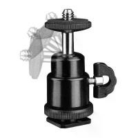 ราคา [พร้อมส่ง] Screw 1/4 inch Camera Tripod Mini Ball Head Hot Shoe Adapter Accessory ตัวยึดกล้อง Mount (1732290222991509078)