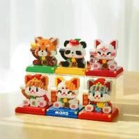 ราคา COD ตัวต่อสัตว์นำโชค Lucky Cat ของเล่นตัวต่อ Panda Building Blocks แมว กวักนำโชค (1732440700720875398)