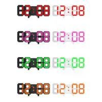 ราคา [จัดส่งทันที] 3D LED Clock นาฬิกาอิเล็กทรอนิกส์เรืองแสง นาฬิกาติดผนัง นาฬิกาแขวน นาฬิกาดิจิตอล LED นาฬิกาตั้งโต๊ะ ปรับแสงได้ 3 ระดับ (1732379420292056898)