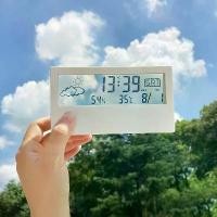 ราคา COD นาฬิกาตั้งโต๊ะ นาฬิกาปลุก นาฬิกาตั้งโต๊ะดิจิตอล นาฬิกาปลุกดิจิตอล ตกแต่งบ้านสีขาว นาฬิกา เทอร์โมมิเตอร์ clock (1732269727044896074)