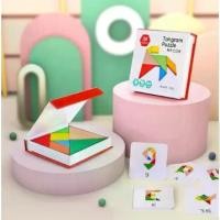ราคา Certified productsแทนแกรมไม้เสริมพัฒนาการ Tangram Puzzle (1731776003783558337)