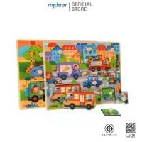 ราคา COD Mideer มิเดียร์ DISCOVERY PUZZLE จิ๊กซอว์ไม้ลายสัตว์ และลายรถ MD3062-3063TikTok (1731909911639065895)